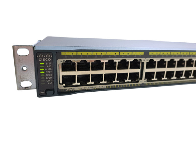 Cisco WS-C2960S-48FPS-L V02 | 48 Port Gigabit PoE+ 740W Managed Switch