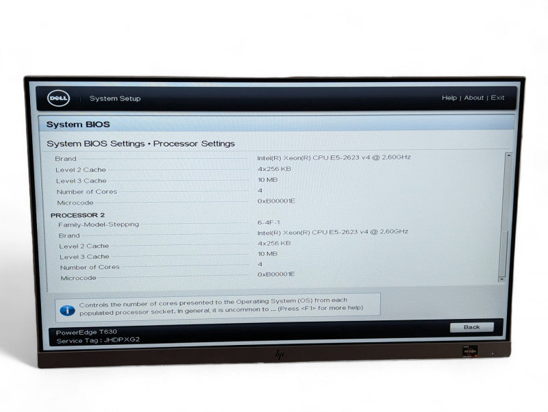 DELL PowerEdge T630 2x Intel Xeon E5-2623 v4 @ 2.60Ghz 64GB RAM  -
