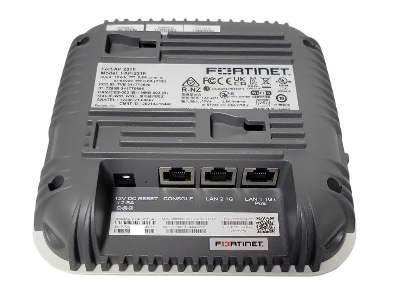Fortinet FortiAP 231F FAP-231F-A 802.11ax Wireless Access Point _
