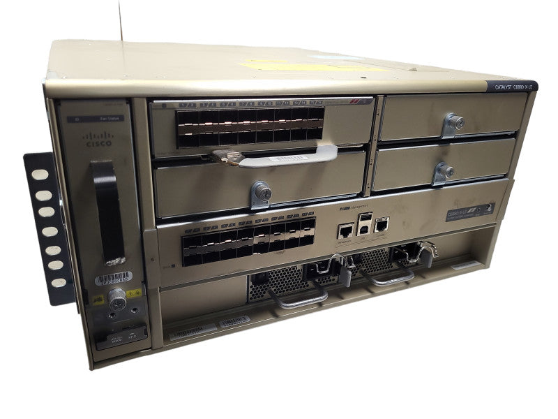 Cisco Catalyst C6880-X-LE Chassis (1) C6880-X-LE-16P10G Mod (2) X-3KW-AC Load