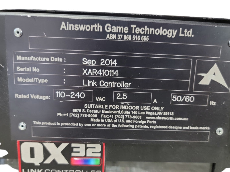 Ainsworth Game Technology QX32 Casino Jackpot Link Controller