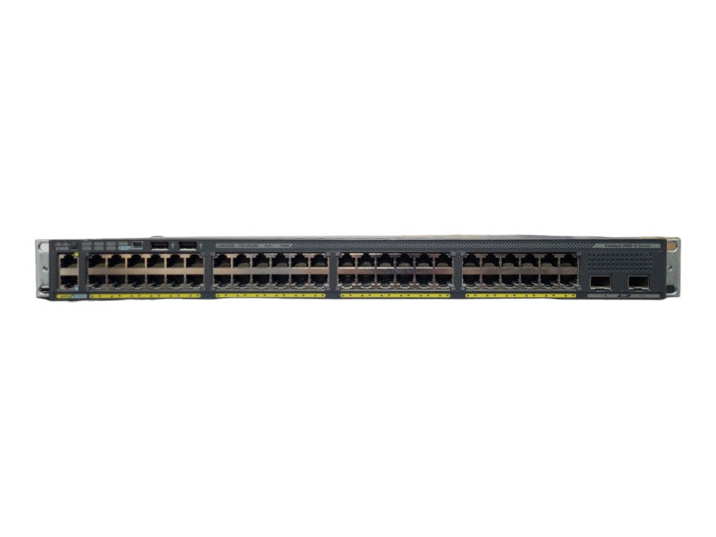 Cisco WS-C2960X-48FPD-L, 48 Port Gigabit PoE+ 740W 2x 10G SFP+, Stack Mod