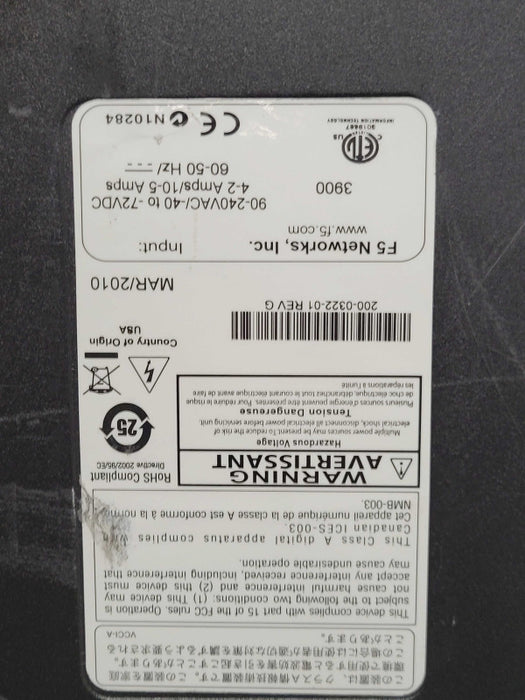 F5 NETWORKS -USED- BIG-IP 3900 Traffic Manager Load Balancer, see _