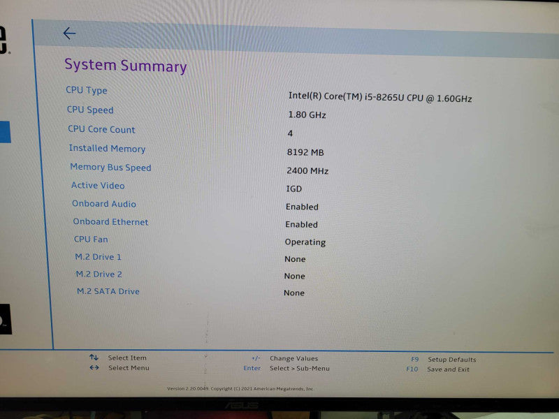 Lenovo ThinkCentre m90n-1 - Core i5-8265U | 8GB RAM | NO HDD | PWR ADPTR %