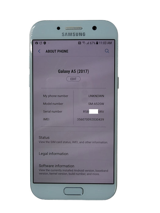 Samsung Galaxy A5 2017 32GB SM-A520W  _