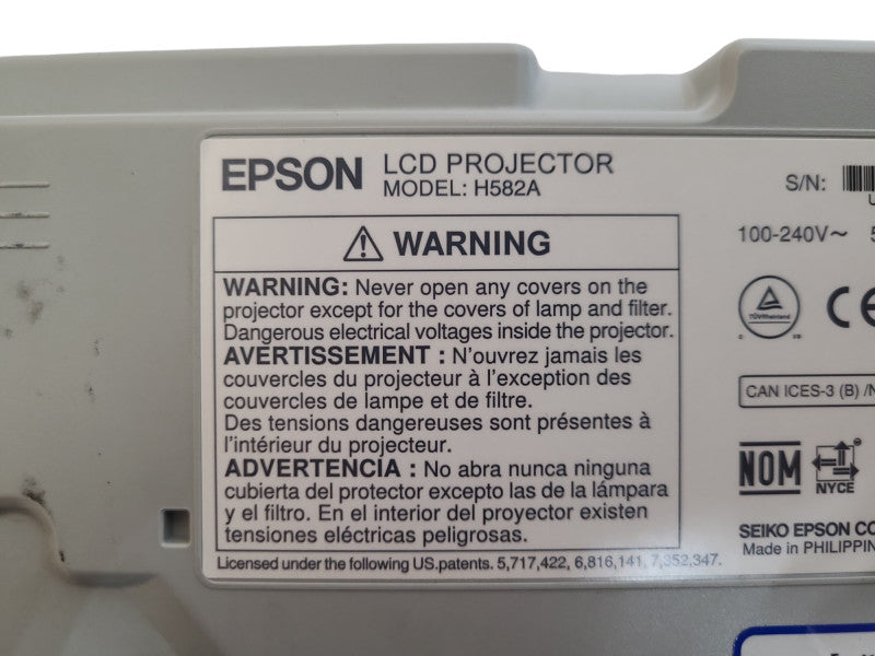 Epson PowerLite 955W H582A WXGA 3LCD Projector , Lamp Hour: 4268 Hrs