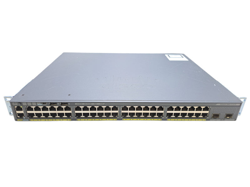 Cisco WS-C2960X-48FPD-L | 48-Port Gigabit PoE+ 740W 2x 10G SFP+ Switch