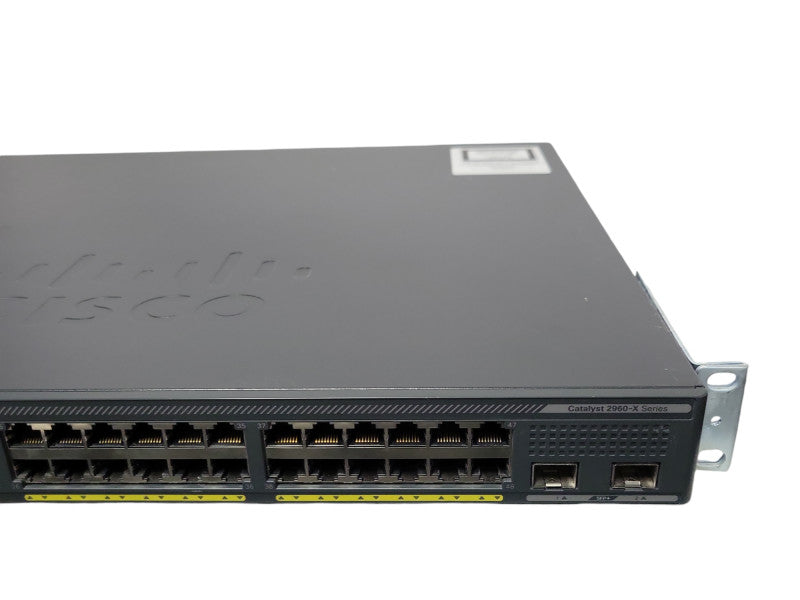 Cisco WS-C2960X-48FPD-L 48-Port Gigabit PoE+ 740W 2x 10G SFP+ Managed Switch  Q_