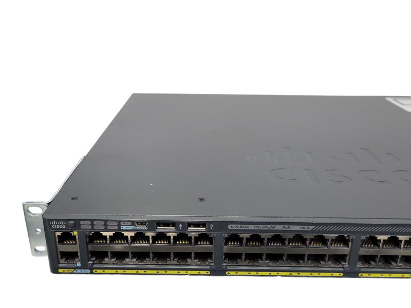 Cisco WS-C2960X-48FPD-L 48-Port Gigabit PoE+ 740W 2x 10G SFP+ Managed Switch  Q_
