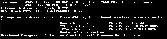 Cisco ASA 5545-X Adaptive Security Appliance & VPN %