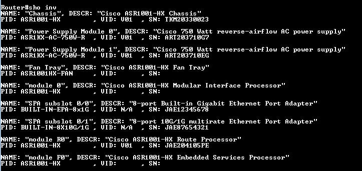 Cisco ASR 1001-HX 8-Port 10GbE SFP Aggregation Services Router