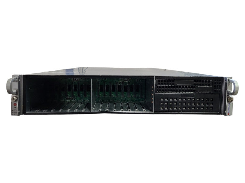SuperMicro 2027R-N3RFT+ 2U 16x2.5" , 2x E5-2620 v2 2.10GHz 6C, 128GB DDR3, MegaRAID SAS 9271-8i, 2x PSU