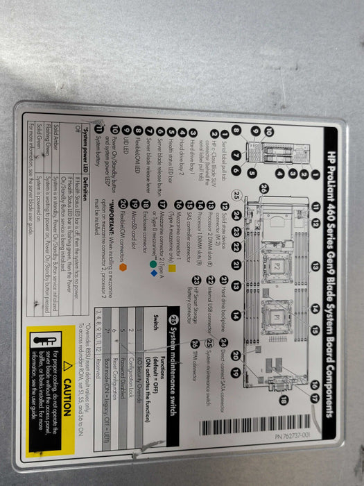 HPE ProLiant BL460c Gen9 2x Intel Xeon E5-2670 v3, No RAM, No HDD _