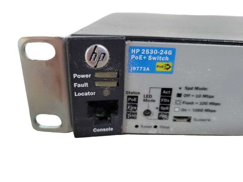 HP J9773A | 2530-24G-PoE+ | 24 Port Gigabit PoE+ w/ 4x SFP Switch !