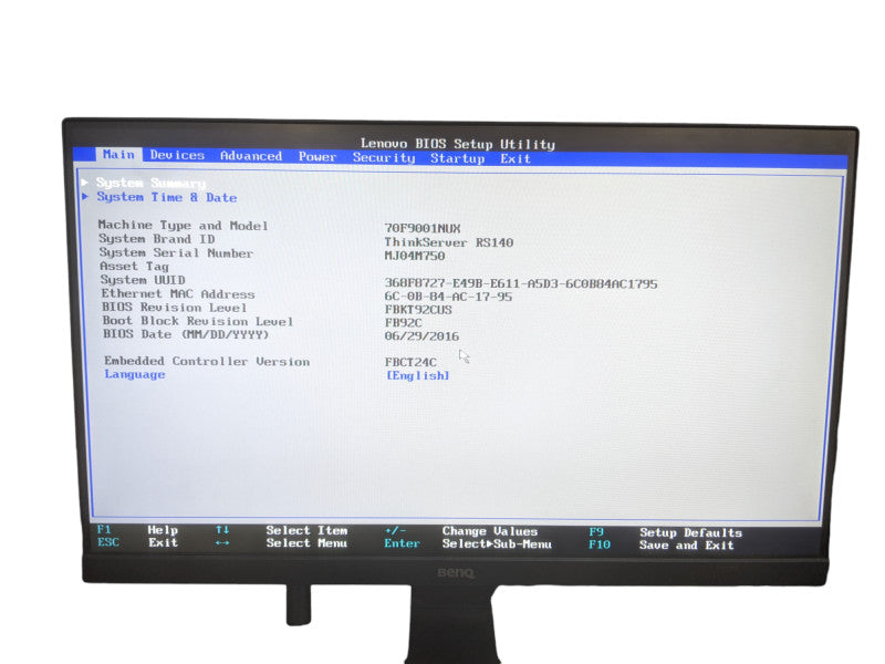 Lenovo ThinkServer RS140 1U | Xeon E3-1226 v3 3.30GHz | 8GB DDR3 | No HDD