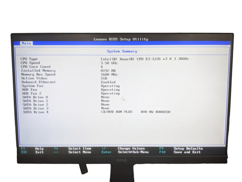 Lenovo ThinkServer RS140 1U | Xeon E3-1226 v3 3.30GHz | 8GB DDR3 | No HDD