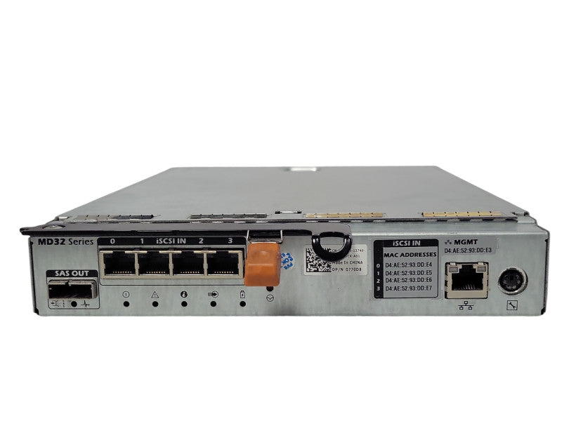 DELL 0770D8 770D8 E02M E02M002 MD32 SER. MD3200i 4-PORT iSCSI CONTROLLER MODU Q_