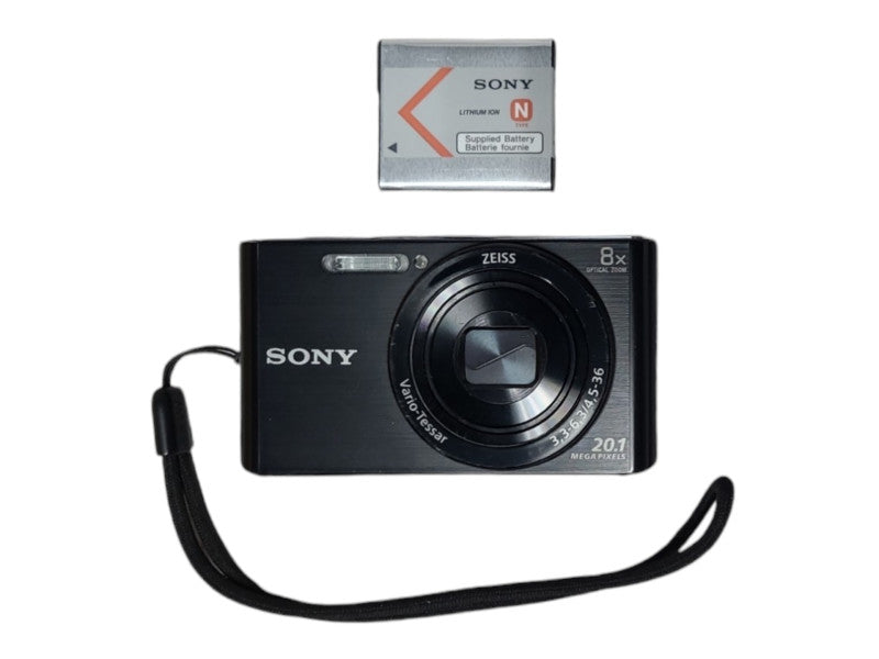 Sony DSCW830 20.1 MP Compact Camera with 8x Op w/ 2.7-Inch LCD & Battery