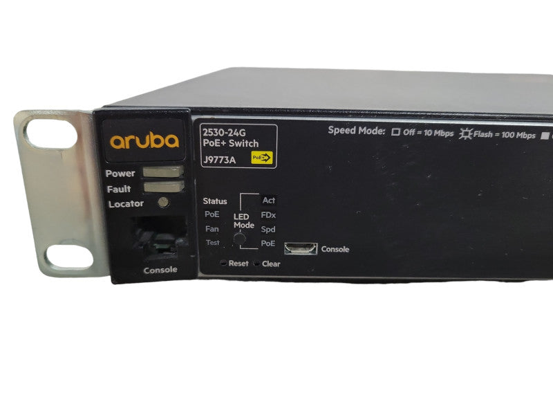 HPE Aruba 2530-24G PoE+ 24-Port Gigabit Ethernet Switch J9773A !