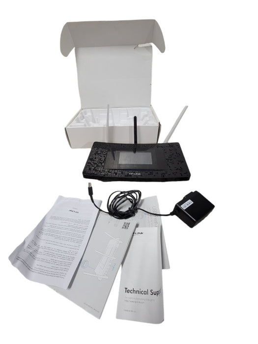 TP-Link Touch P-5 AC1900 Wi-Fi Gigabit Router with Touch Screen & Power Adapt