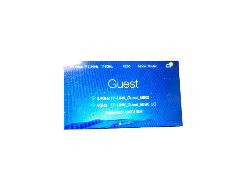 TP-Link Touch P-5 AC1900 Wi-Fi Gigabit Router with Touch Screen & Power Adapt