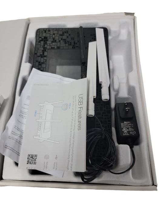 TP-Link Touch P-5 AC1900 Wi-Fi Gigabit Router with Touch Screen & Power Adapt