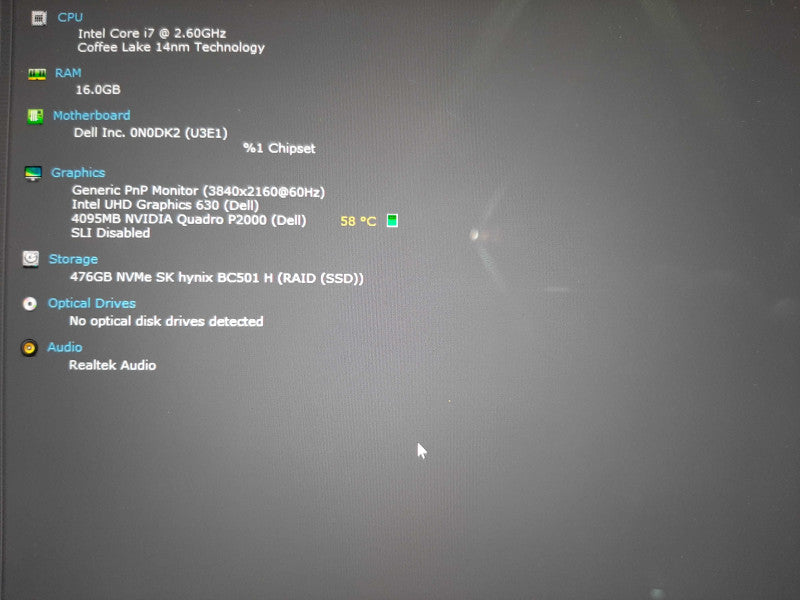 Dell Precision 5530 4K TOUCH i7-8850H QUADRO P2000 4GB GPU 16GB 512SSD READ!   Lap200