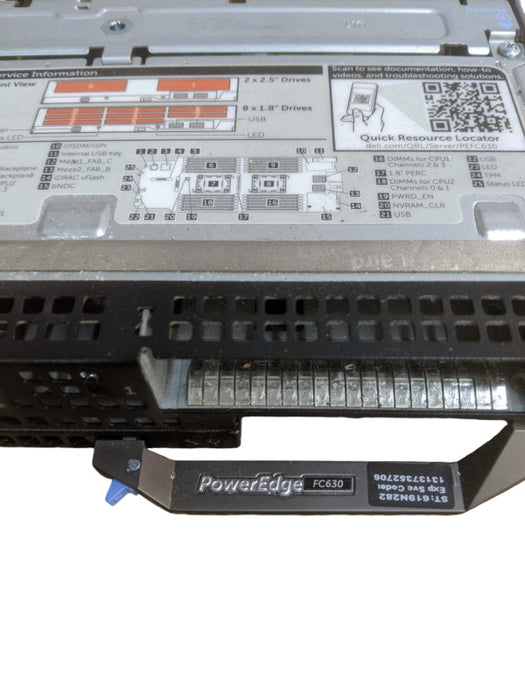 Dell PE FC630 Blade Server | 2x Xeon E5-2630 v3 | No RAM/HDD | *READ*