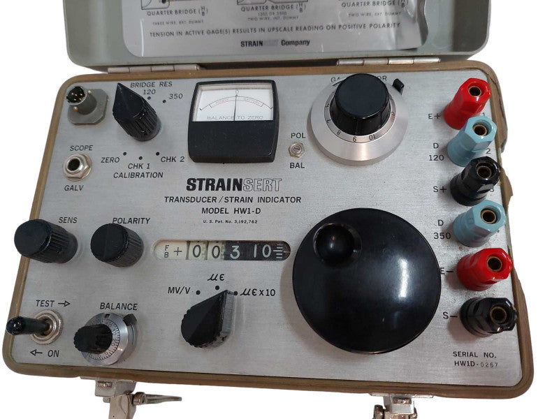 Strainsert Transducer / Strain Indicator Model: HW1-D =
