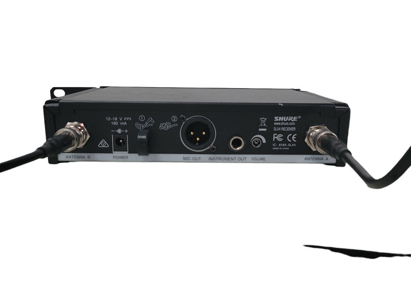 Shure Transmitter Wireless Diversity Receiver SLX4 G5 w/ Rack Mount