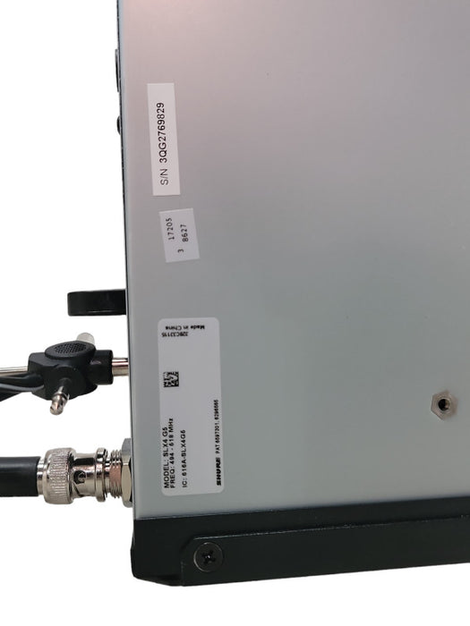 Shure Transmitter Wireless Diversity Receiver SLX4 G5 w/ Rack Mount