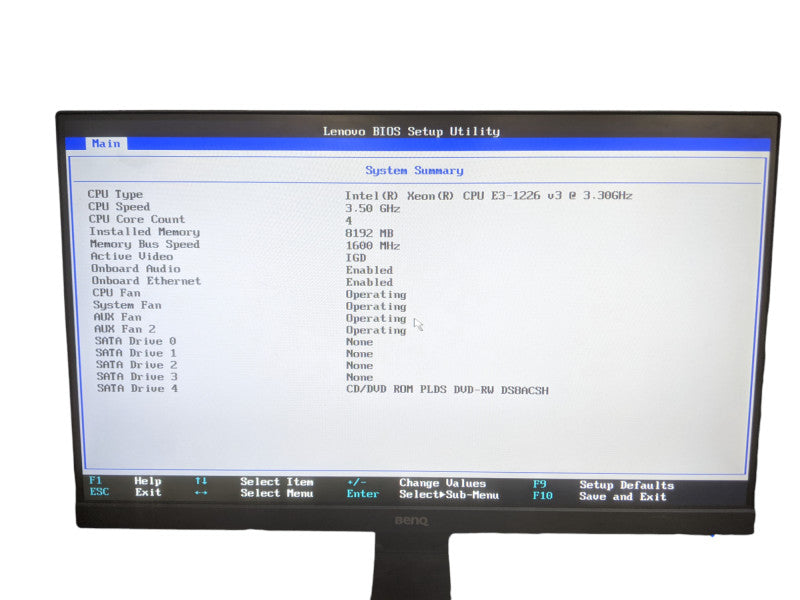 Lenovo ThinkServer TS140 | Xeon E3-1226 v3 | 8GB DDR3 | No HDD