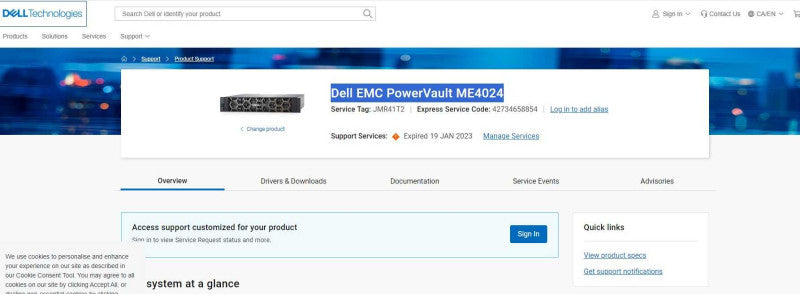 Dell PowerVault ME4024 2U 24x 2.5" Bays Storage Array 2x MJ9W5 16G controlle _