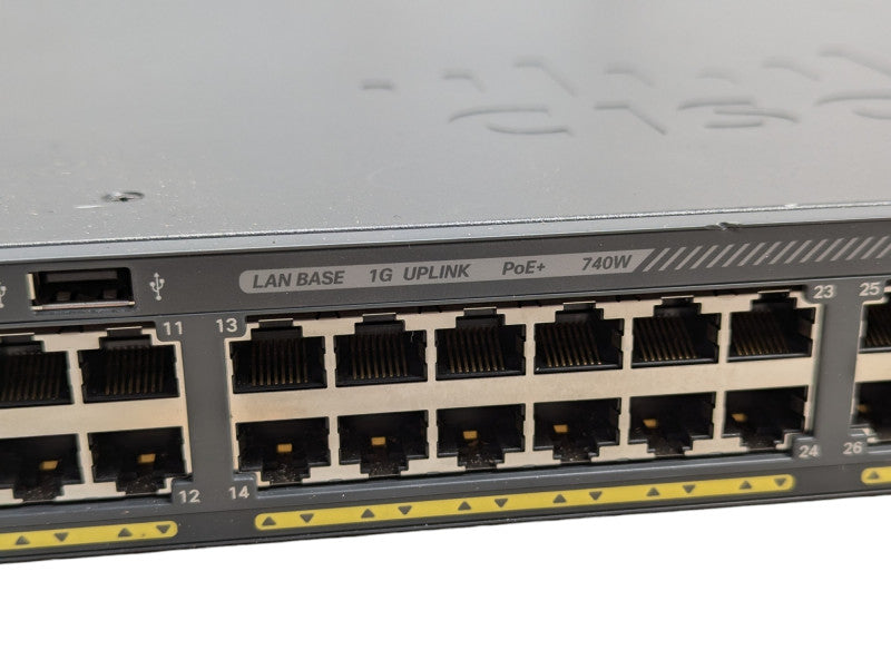 Cisco WS-2960X-48FPS-L 48 port gigabit PoE+ 740W with 4x SFP UpLinks  Q-