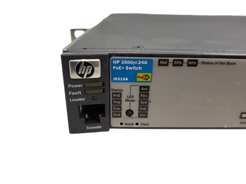HP ProCurve J9310A 3500yl-24G 24 Port PoE+ Network Switch $