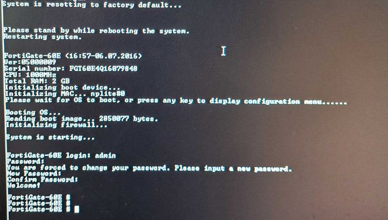 Fortinet Fortigate-60E | FG-60E | Network Security Firewall | Factory Reset !