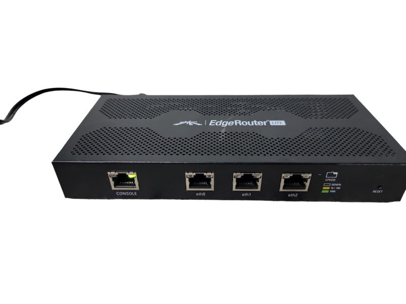 Ubiquiti Networks EdgeRouter Lite 3-Port Router ERLite-3 (Black) w/ AC Adapte