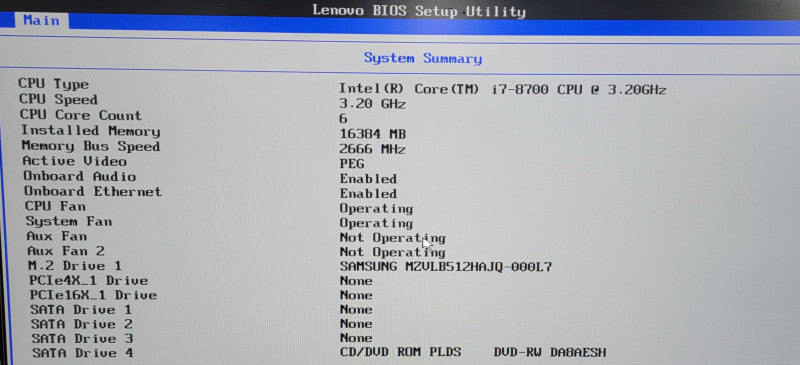Lenovo ThinkStation P330  i7-8700|16GB |1TB SSD| GeForce GTX 750 2GB Graphics