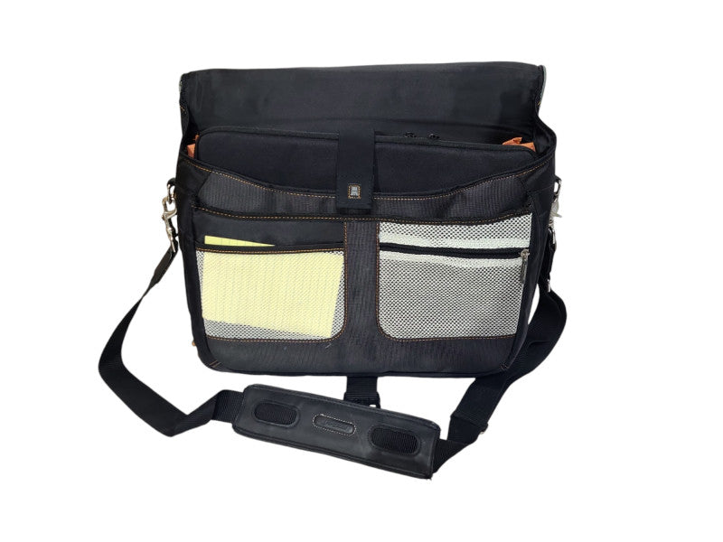 Targus Urban Messenger Bag Case Designed Up To 15.4” Laptops w/ Orange Accent