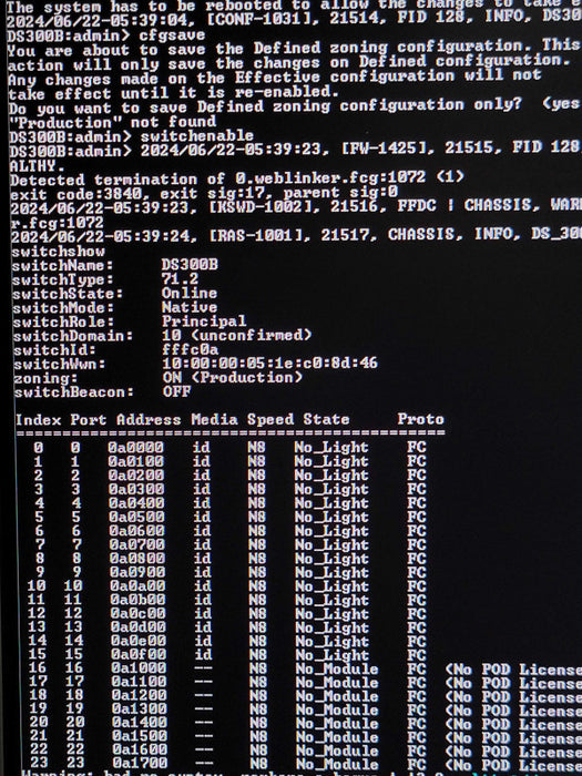 EMC2 DS-300B 24-Ports 8Gb FC Switch 16 Active Ports 16x Transceivers !