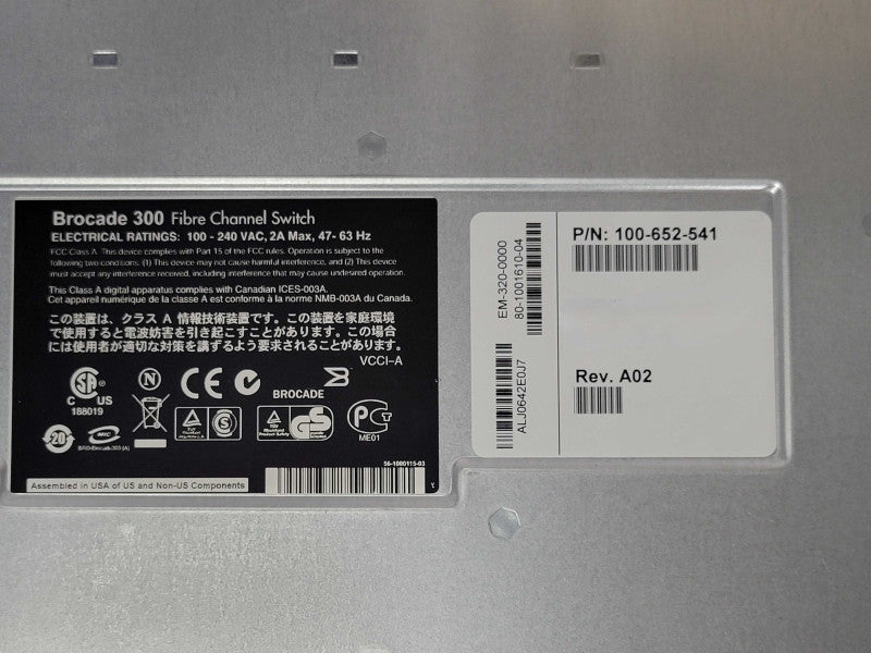 EMC2 DS-300B 24-Ports 8Gb FC Switch 16 Active Ports 16x Transceivers !