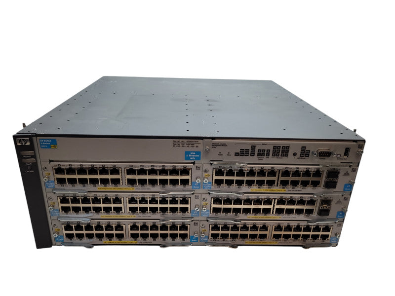 HP E5406zl - j8697A | 4x J9534A | 2x J9536A | 2x J9306A PSU %\t %