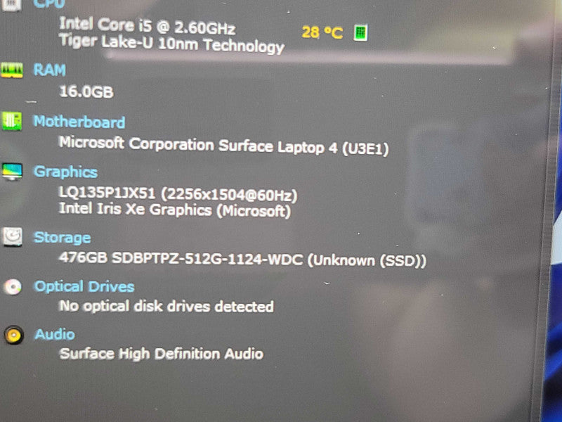 Microsoft Surface Laptop 4| i5-1145G7| 16GB DDR4| 512GB SSD  β Lap200