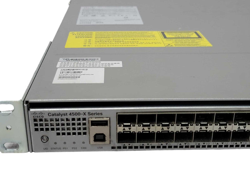 Cisco WS-C4500X-16SFP+ V03 10 Gigabit Eth Switch 2x PSU, READ _