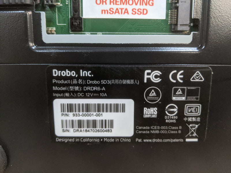 Drobo DRDR6-A USB-C 5-Bay Direct Attached Storage