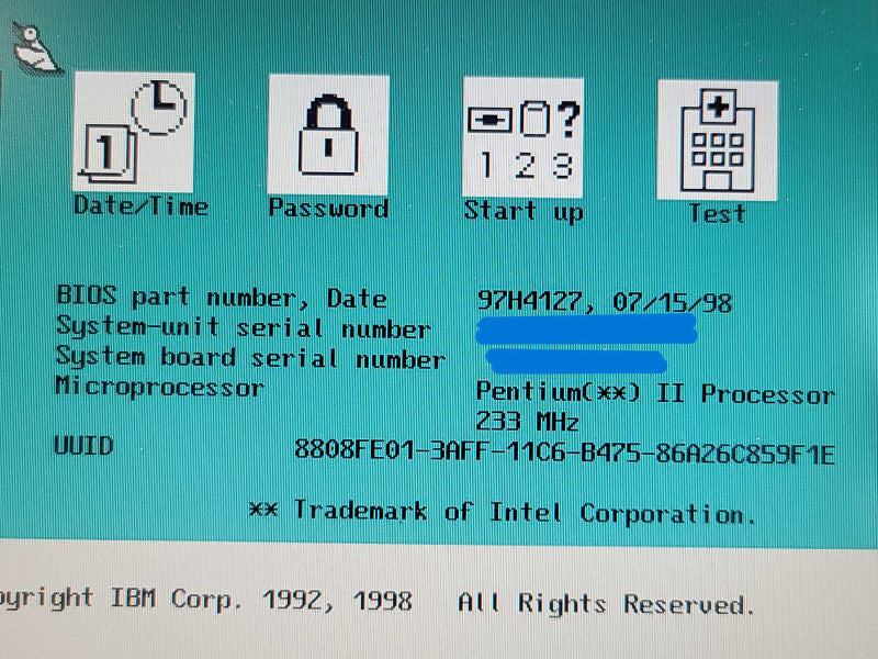 Vintage Laptop IBM ThinkPad 380Z| Pentium II| 32KB RAM| NO HDD  β