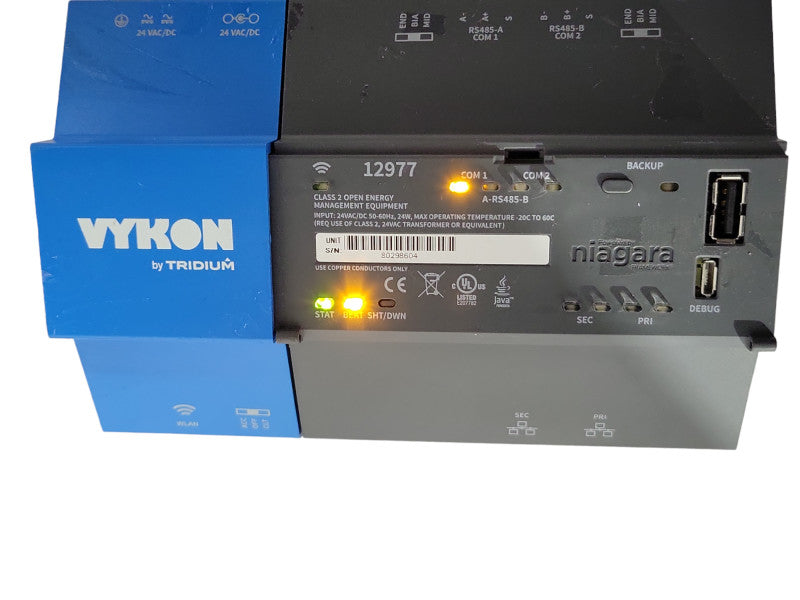 VYKON Powered by niagara 12977 Controller CC Disabled 32300323-003 Q_