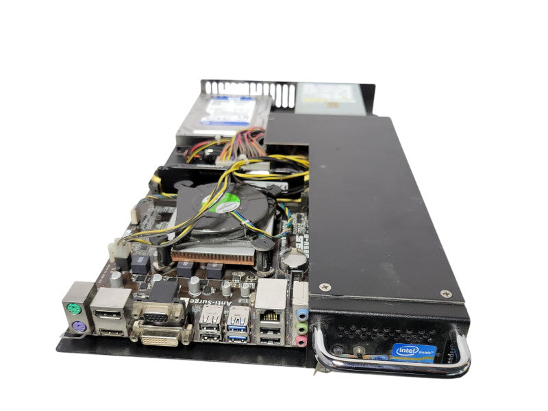 Asus B85M-E Core I7-4770K 3.5GHz, 8GB DDR3, 500GB HDD w/ Power supply & Tray Q_