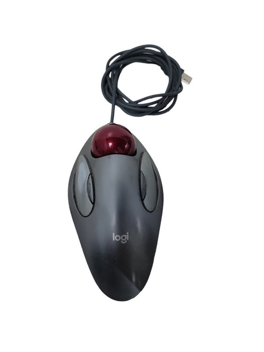Batch of 4xLogitech T-BC21 810-000767 Wired USB Corded Trackball Mouse