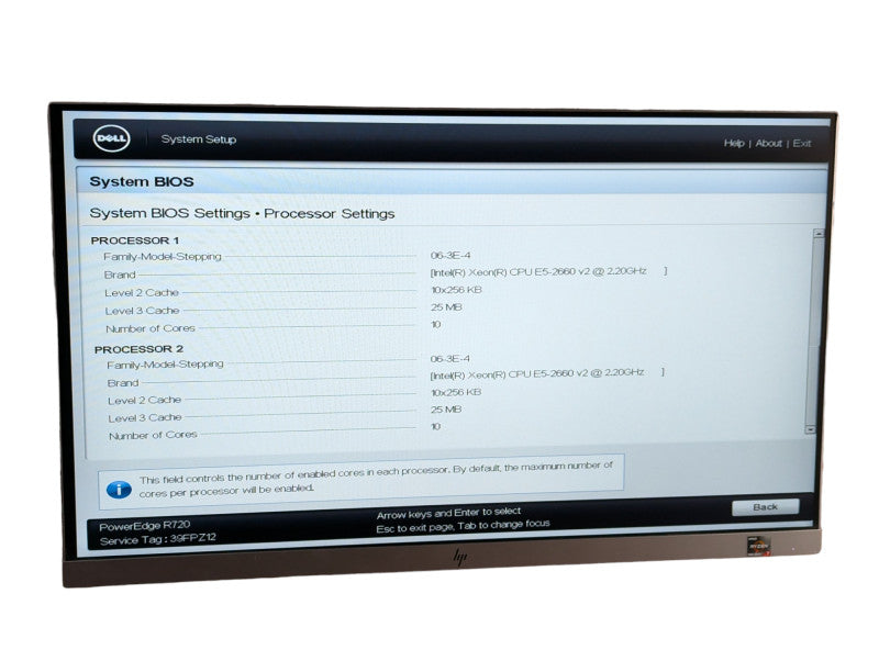 DELL PowerEdge R720 2x Intel Xeon E5-2660 v2 @ 2.20Ghz 128GB RAM H710 mini  -